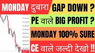 Monday Market कैसा रहेगा | gift nifty live | banknifty gap up or gap down monday | nifty monday