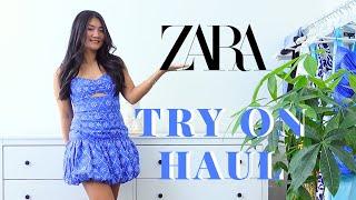 ZARA SS24 BLUE DRESS TRY ON HAUL