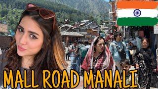 Manali Mall Road ~ Manali Vlog // Shopping - Prices Fun ( Foreigner in Manali ️)