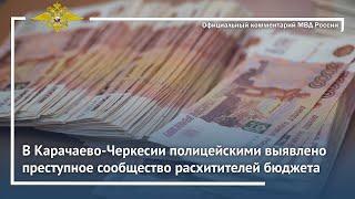 Ирина Волк: В Карачаево-Черкесии полицейскими выявлено преступное сообщество расхитителей бюджета