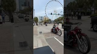 Myrtle Beach Bike Week #skywheel #boardwalk #myrtlebeach #shorts #harleydavidson #bagger #motorcycle