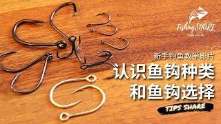 【FishingShare】认识鱼钩种类和鱼钩选择（新手钓鱼教学影片）| understanding the TYPES OF HOOKS & HOW TO CHOOSE A HOOK