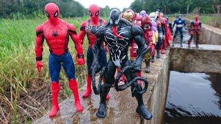 AVENGERS SUPERHERO STORY, MARVEL'S SPIDER-MAN 2 VS GIANT HULK, TEAM VENOM, CAPTAIN AMERICA, IRON MAN