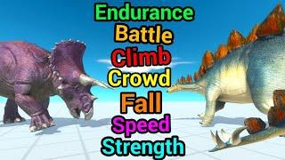 Battle ability Triceratops vs stegosaurus Animal Revolt Battle Simulator