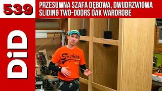 539. Sliding two-doors oak wardrobe