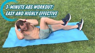 3-Minute Abs Workout: Easy and Highly Effective Routine for Stronger Core!