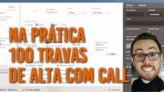 NA PRÁTICA: GANHE BASTANTE E ARRISQUE POUCO: TRAVAS DE DÉBITO COM OPÇÕES | TRAVA DE ALTA COM CALL