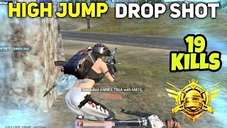 19 KILLS 1V4  JUMP + PRONE  DROP SHOT STRATEGY  PUBG MOBILE LITE