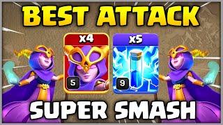 TH12 Zap Super Witch Attack Strategy | Best Th12 Super Witch Smash Army | Clash of Clans