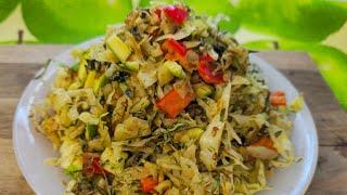 Burn belly fat with this healthy salad recipe, the best and top high protein meal!
