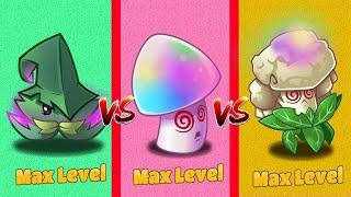 HYPNO SHROOM vs CAULIPOWER vs ENCHANT Mint - Which Plant 's Best? - PvZ 2 Plant vs Plant