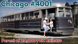 The Chicago Streetcar That Gave Birth to 20,000 PCC Trolleys and Rapid Transit Cars!