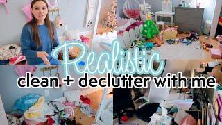 2024 REALISTIC Clean and Declutter With Me | Realistic Cleaning Motivation