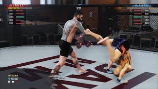 EA SPORTS UFC 4 Advance Single Leg Takedown Defense (mycareer mode) #ufc #ufc4 #ps5