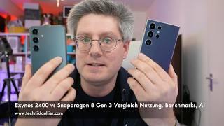 Exynos 2400 vs Snapdragon 8 Gen 3 Vergleich Nutzung, Benchmarks, AI