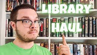 BIG library book haul || thriller, horror, sci-fi