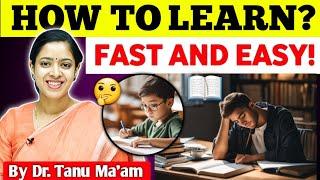 Learning How to Learn? | How Our Brain Works?   By Dr. Tanu Jain Ma'am || @Tathastuics