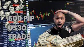 Dow Jones US30 500pip Trade Breakdown