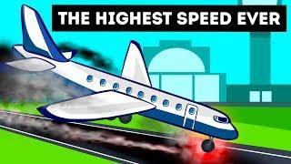 A Plane That Landed with Extremely Speed Ever