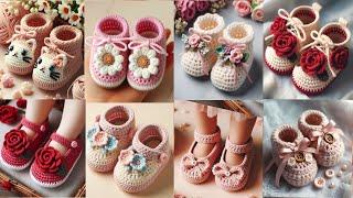 60 Crochet Baby shoes ideas | Beautiful smart cute hand made crochet baby booties