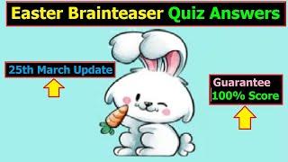 Easter Brainteaser Quiz Answers | 25th MARCH UPDATE | Videofacts