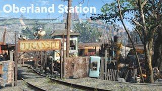 Oberland Station settlement tour; Commonwealth Responders build, Fallout 4.