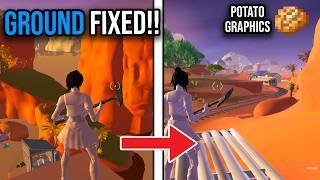 How to Get Potato Graphics in Fortnite with FIXED GROUND Chapter 5 Season 3