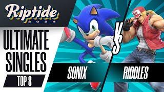 Sonix (Sonic) vs Riddles (Terry) - Riptide 2024 - Ultimate Singles - Losers Semis