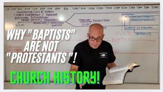 WHY BAPTISTS ARE NOT PROTESTANTS, CHURCH HISTORY.