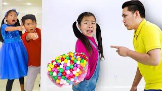 Johny Johny Yes Papa Pretend Play with Emma and Wendy | Wash Your Hands