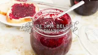 The Easiest Way to Make Homemade Raspberry jam from Scratch.- No Pectin or Artificial Flavorings.