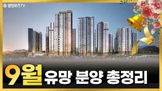 9월 수도권 유망 분양 총정리 (11개 단지 소개 20분으로 끝내드려요^^)