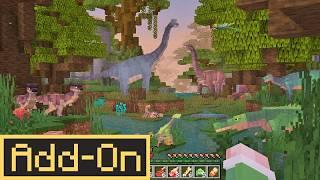 DINOSAURS 1.1 ADDON: 75+ Ride, Tame & Battle Dinosaurs in Minecraft Bedrock Survival