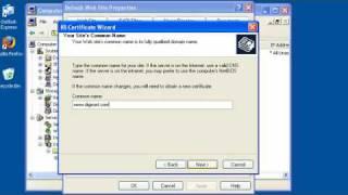 DigiCert SSL Certificate CSR Creation - Microsoft IIS 5-6