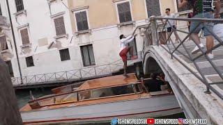 iShowSpeed Jumps Off Boat Onto Bridge TWICE (ALMOST FALLS)
