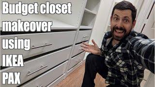 Budget closet makeover using IKEA PAX