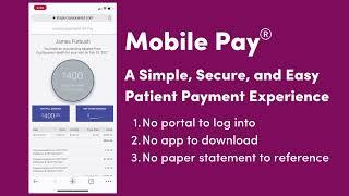 AccessOne Mobile Pay Patient Payment Experience Demo