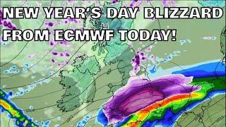 New Year's Day Blizzard from ECMWF Today! 26th December 2024