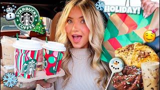 Trying Starbucks 2024 HOLIDAY Menu! (spoiler: they SLAYED)