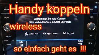 Wireless App Connect - Android Auto & Apple Carplay - Handy koppeln, VW (Volkswagen), Seat & Skoda
