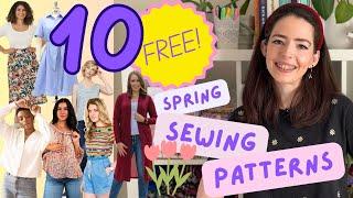 10 FREE Sewing Patterns for the Perfect Spring Wardrobe!  | Joanna Florence Makes