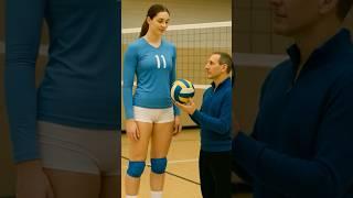 World's tallest female volleyball player in usa  Etallwoman #tallgirlfriend #volleyball #usa