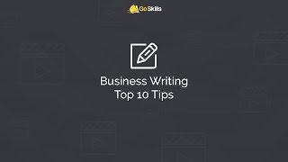 Business Writing Top 10 Tips with Faith Watson