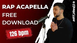 Clean EDM Rap Acapella 126bpm - Download FREE Vocals "FREEDOM"