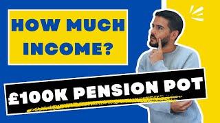 What income will I get from a £100K PENSION POT? - Retirement income explained (is £100,000 enough?)