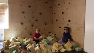 The foam pit with Liam