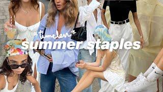 *timeless* summer staples | must-haves in your wardrobe / closet for *hot* weather