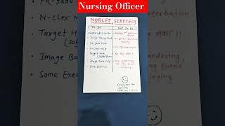 Norcet Aiims Nursing Officer Strategy #shorts #norcet #nursing #nursingofficer #aiims #viral