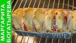 НАСТОЯЩАЯ МУЖСКАЯ ЕДА / ГОРЯЧИЕ БУТЕРБРОДЫ С КОЛБАСОЙ, ЯЙЦОМ И СЫРОМ В ДУХОВКЕ