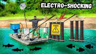 ELECTRO-SHOCKING My Backyard Pond w/ *HIGH VOLTAGE* ( catch clean cook )